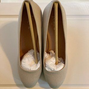 NWT J. Crew Canvas Espadrille Wedges 7.5